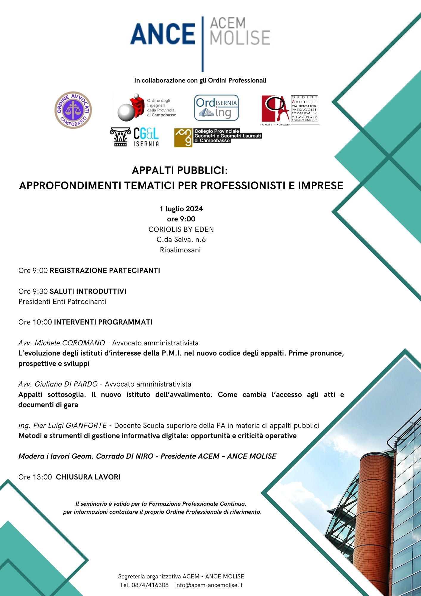 Seminario Convegno Codice Appalti 1 luglio